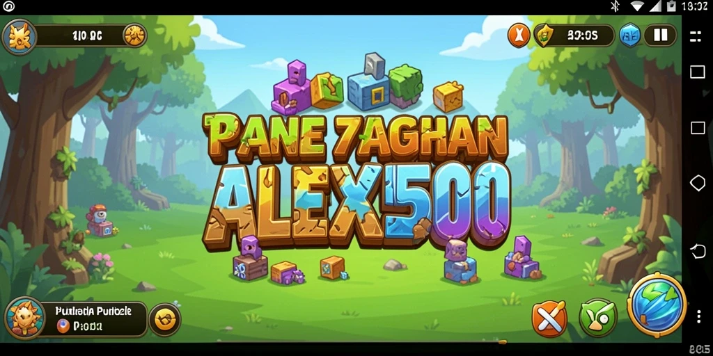 Tampilan seru gameplay ALEXIS500 dalam menyelesaikan teka-teki.