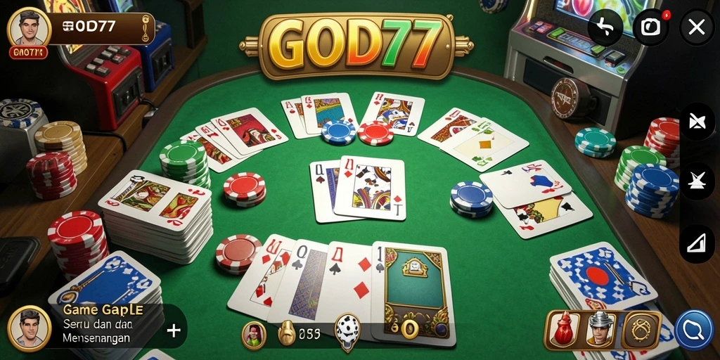Tampilan gameplay Gaple yang seru dan interaktif.