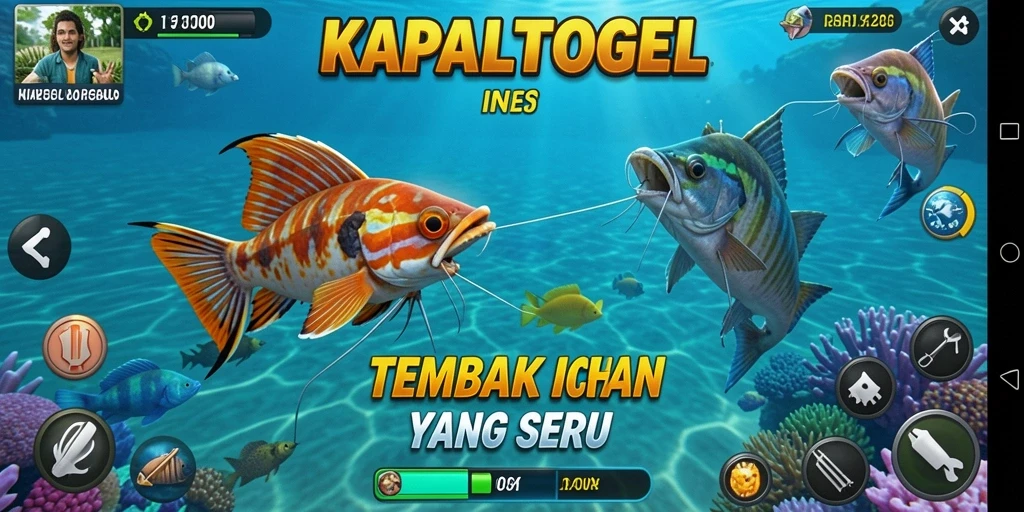 Tangkapan layar game KAPALTOGEL menampilkan aksi tembak ikan yang seru.