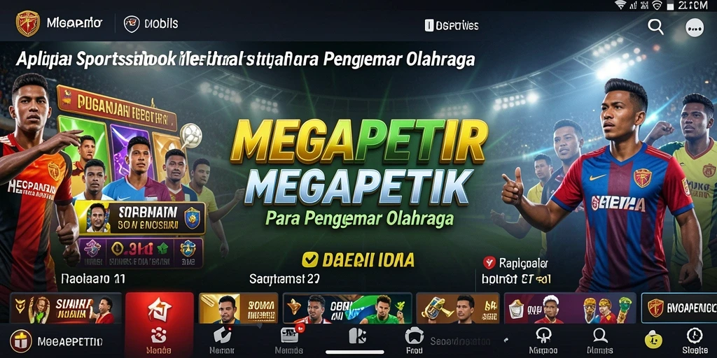 Tampilan gameplay taruhan olahraga di MEGAPETIR.