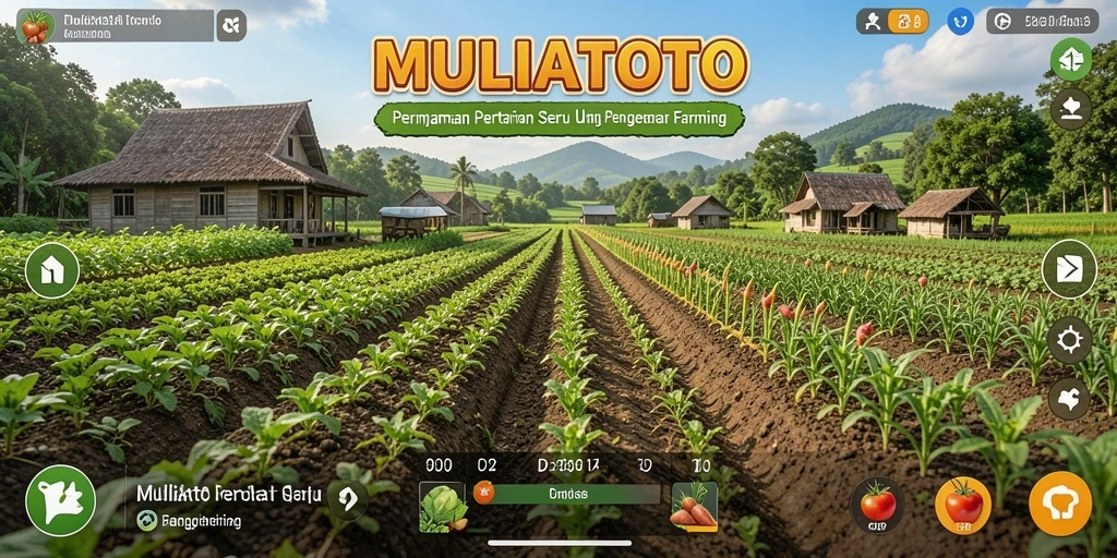 Gameplay seru di MULIATOTO dengan aktivitas pertanian yang menyenangkan.