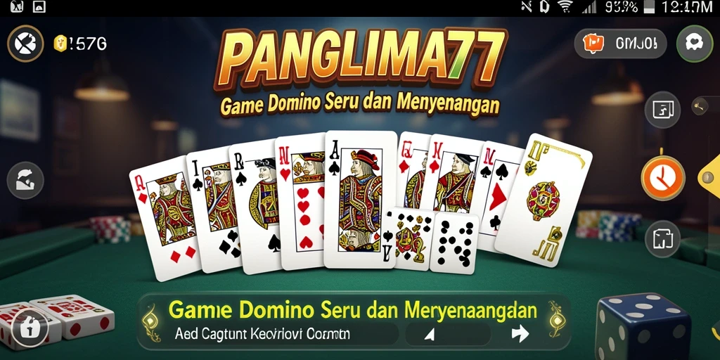 Screenshot utama PANGLIMA77 dengan tampilan gameplay seru.