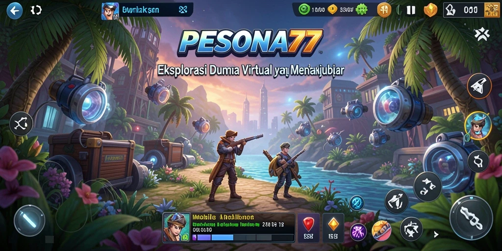 Screenshot gameplay PESONA77 menampilkan interaksi karakter yang mendalam.
